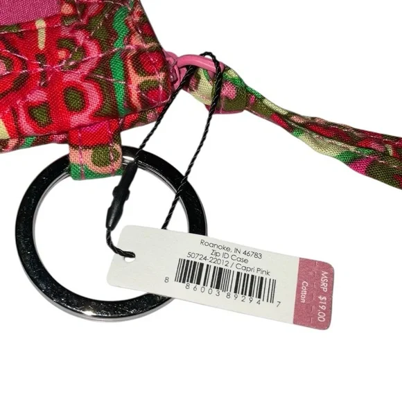 Vera Bradley Zip ID Case in Capri Pink - Picture 3 of 4